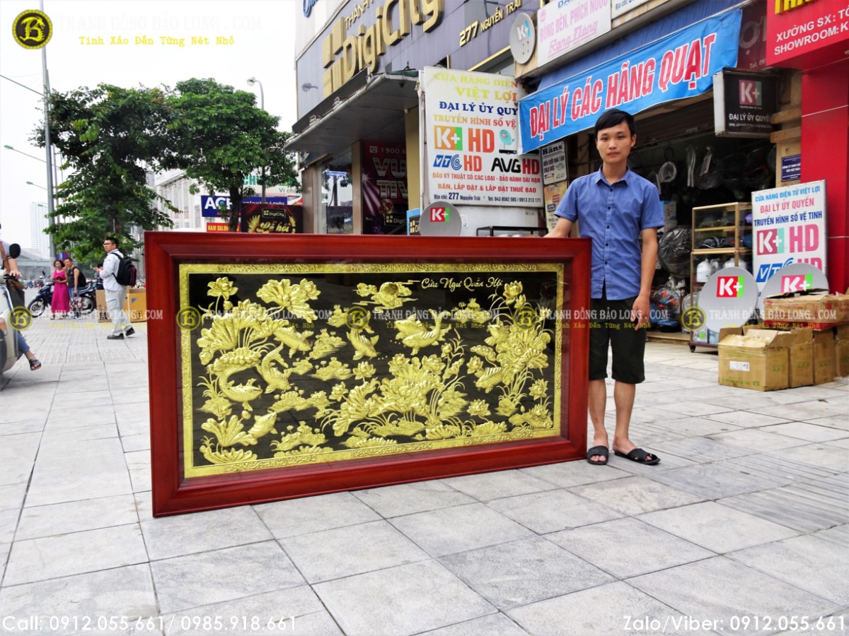 Tranh được chạm tỉ mỉ, sắc nét, tranh được chạm tinh xảo cực đẹp