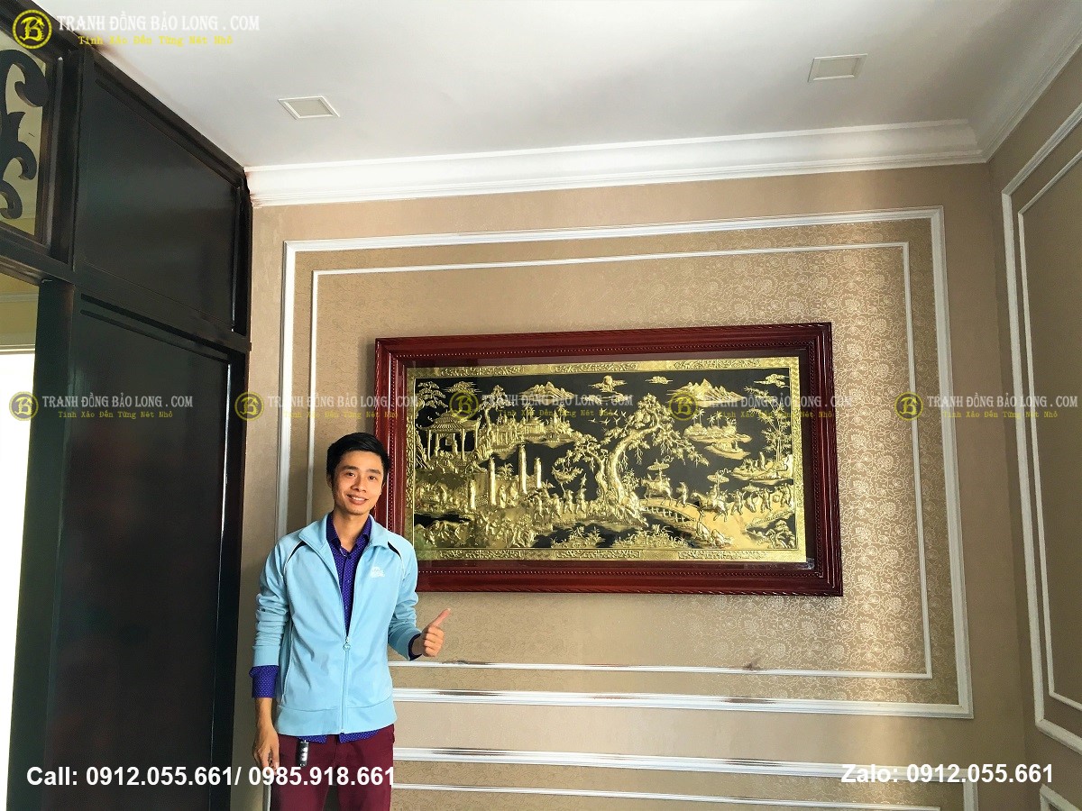 Tranh rất thích hợp cho không gian phòng khách